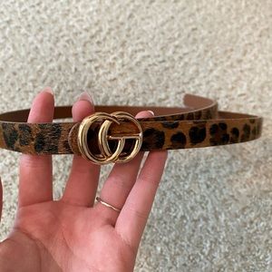 Women’s Faux Gucci Belt (mini logo)